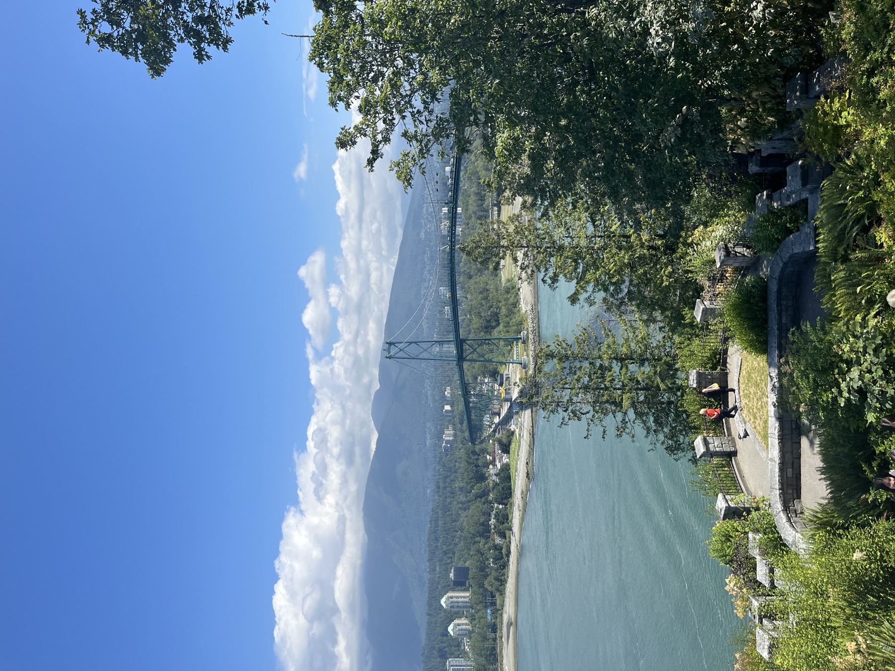 Lions Gate Bridge viewed from Prospect Point in Stanley Park