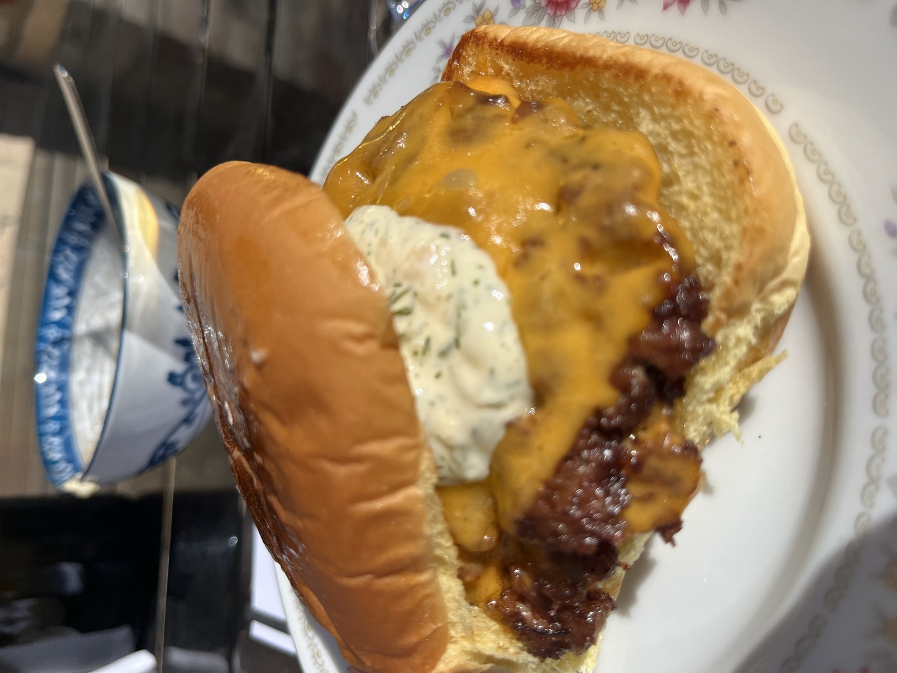 A burger served at Nonsuch Brewing