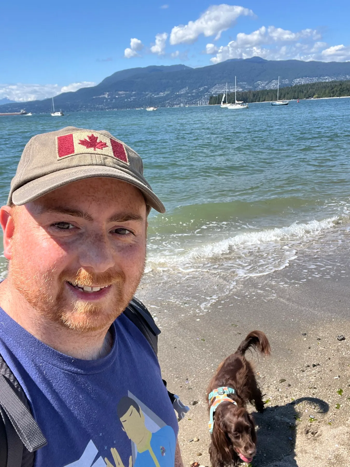 Shaun et Tilly ensemble sur Hadden Beach